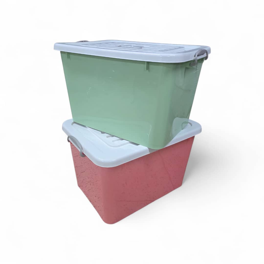 Large Plastic Storage Box with Lid 120ltrs