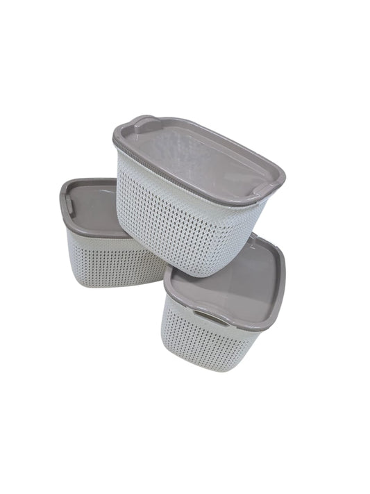 Premium Woven Storage Baskets with Lids – Clean Space, Zero Stress