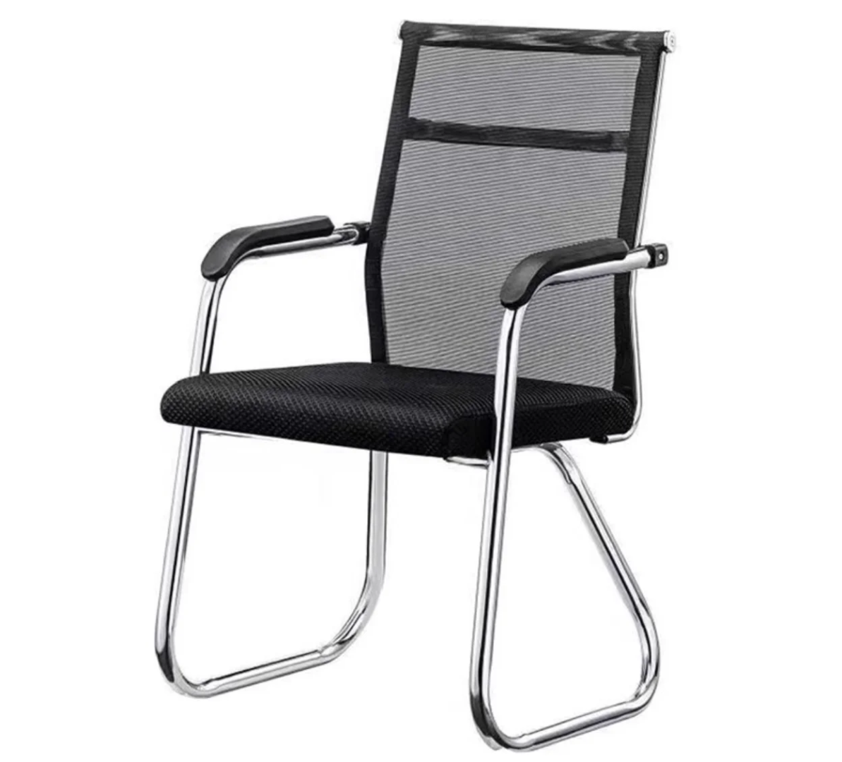 Elite Mesh Cantilever Visitor Chair – Black