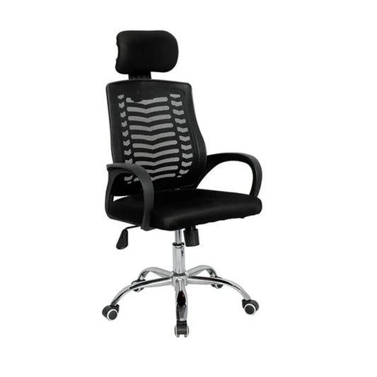 Ergonomic Mesh Office Chair with Headrest & Lumbar Support – Adjustable Swivel Executive Chair