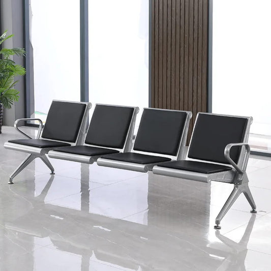 4-Seater Waiting Bench – Heavy-Duty Metal Reception & Waiting Area Chair